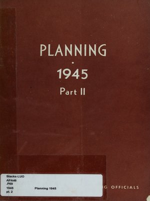 cover image of Planning 1945: Part II